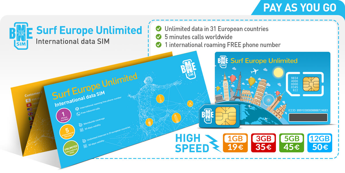 Europe SIM card: how much does unlimited Internet cost in ...